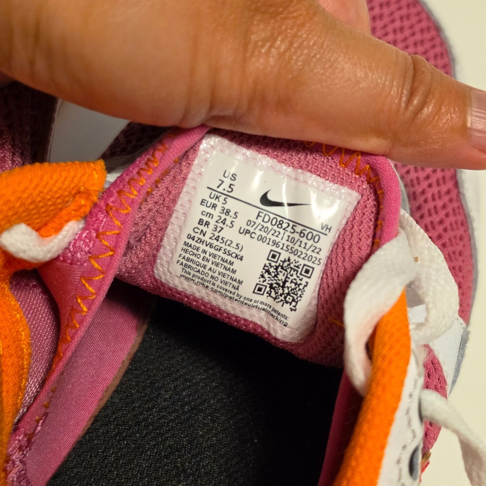 Nike Air Max SYSTM Mesh Running Shoes Berry White Orange FD0825-600 Size 7.5 - Picture 8 of 12
